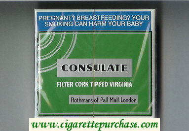 Consulate Rothmans of Pall Mall London cigarettes